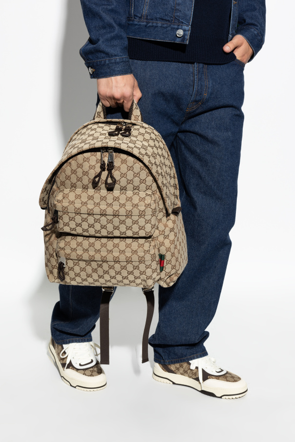 Beige Backpack with logo Gucci - Vitkac France